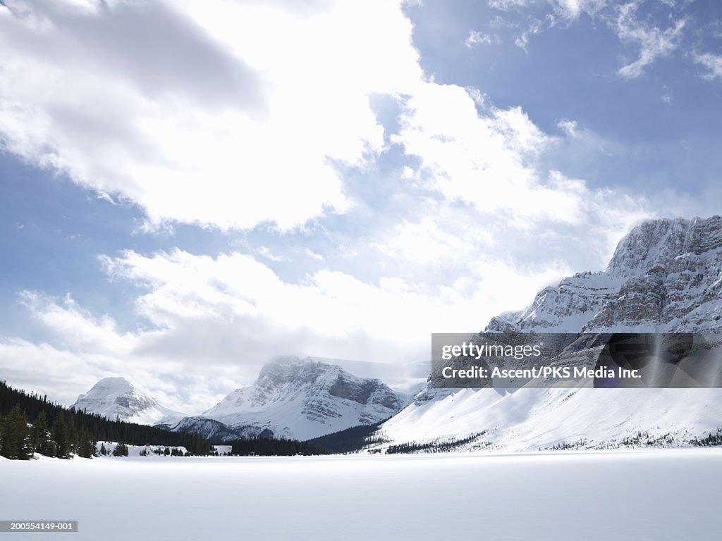 Bow Lake during winter