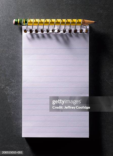 Angled Notepad Spiral Notepad Photos and Premium High Res Pictures - Getty Images