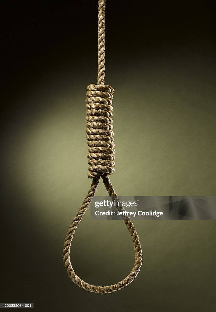 Rope noose hanging
