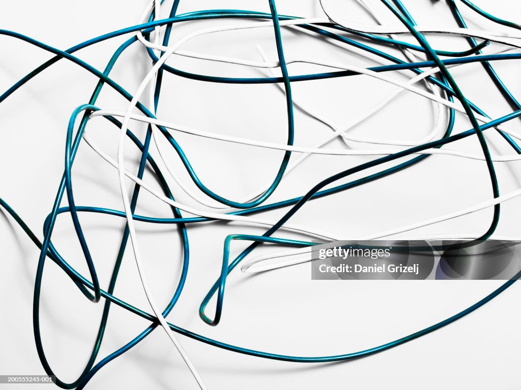 Tangled Cables Closeup High-Res Stock Photo - Getty Images