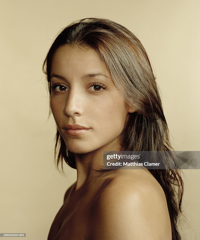 Young woman of hispanic descent, portrait, close-up