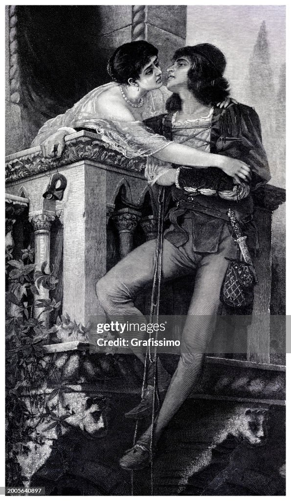 Romeo und Julia Kupferstich 1886