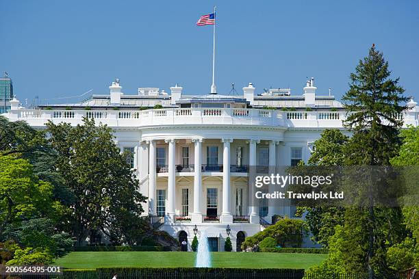usa, washington dc, the white house, close-up - witte huis washington dc stockfoto's en -beelden