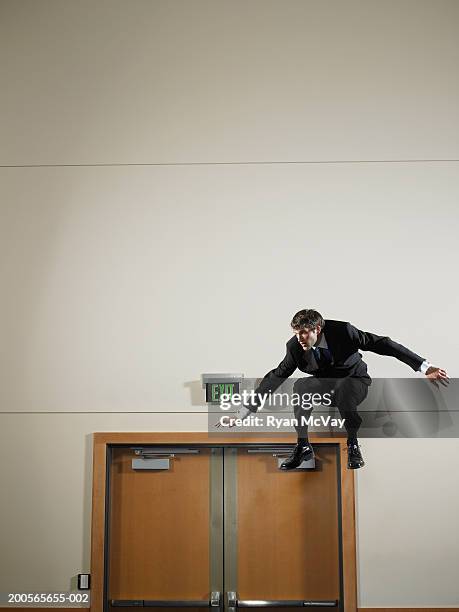 Man Rushing Out A Door 242 Man In Suit Front Door Stock Photos, High-Res Pictures, and Images ...