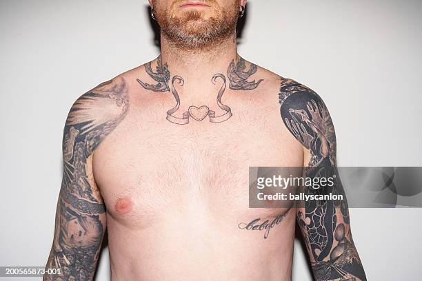 302 Tattoo Designs For Men Chest Photos and Premium High Res Pictures -  Getty Images