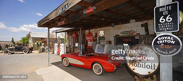 usa, arizona, route 66 near kingman, hackberry, general store - route 66 stock pictures, royalty-free photos & images