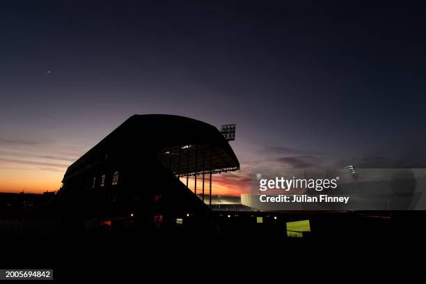 General view outside the stadium prior to the Premier League match between Crystal Palace and Chelsea FC at Selhurst Park on February 12, 2024 in...