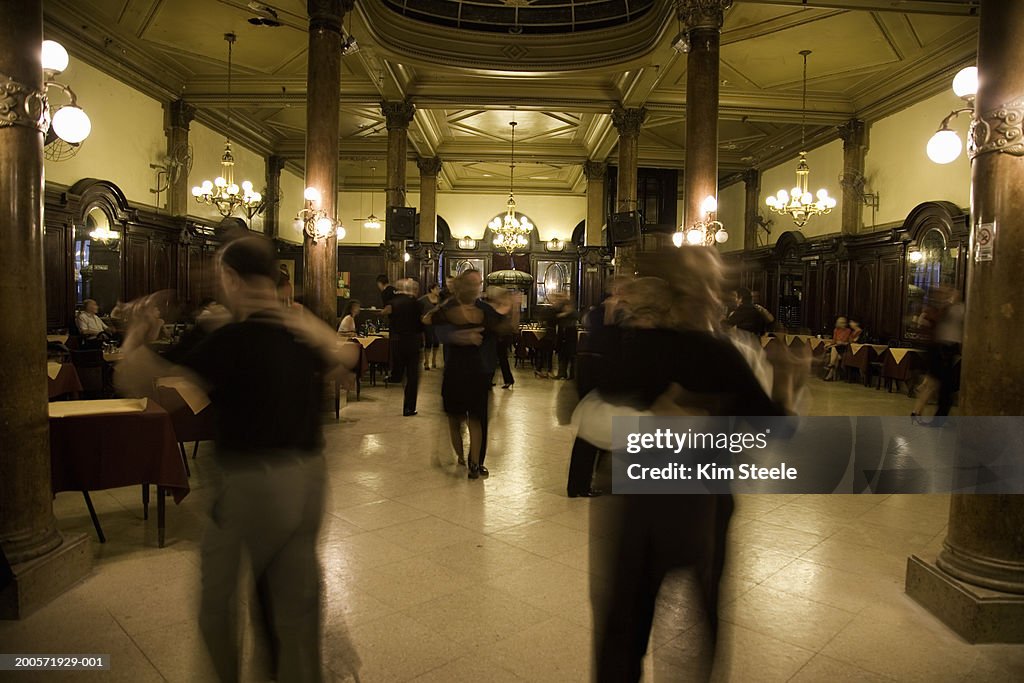 Dancers at Confiteria Ideal Tango School,Retiro,Buenos Aires,Argentina