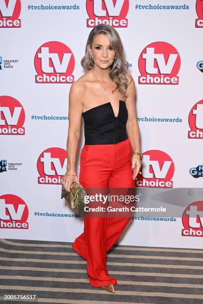 Helen Skelton attends the TV Choice Awards 2024 at the Hilton Park Lane on February 12, 2024 in London, England.