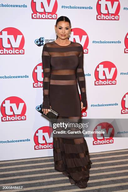 Jessica Wright attends the TV Choice Awards 2024 at the Hilton Park Lane on February 12, 2024 in London, England.