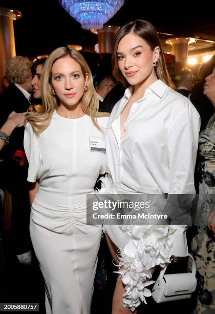 Brittany Snow and Hailee Steinfeld attend the 96th Oscars Nominees Luncheon at The Beverly Hilton on February 12, 2024 in Beverly Hills, California.
