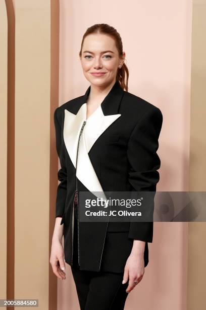 Emma Stone attends the 96th Oscars Nominees Luncheon at The Beverly Hilton on February 12, 2024 in Beverly Hills, California.