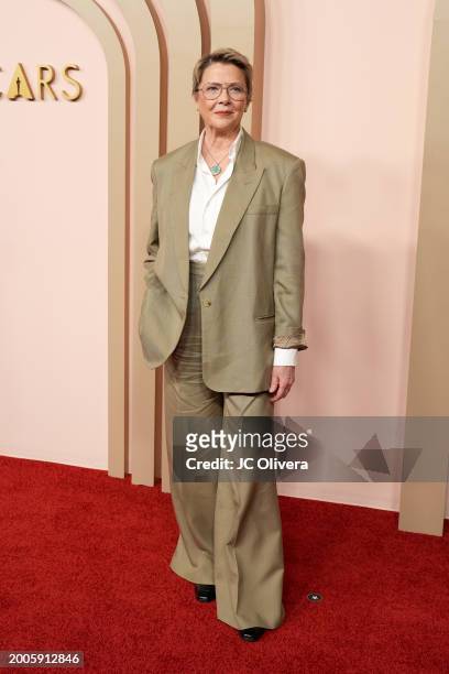 Annette Bening attends the 96th Oscars Nominees Luncheon at The Beverly Hilton on February 12, 2024 in Beverly Hills, California.