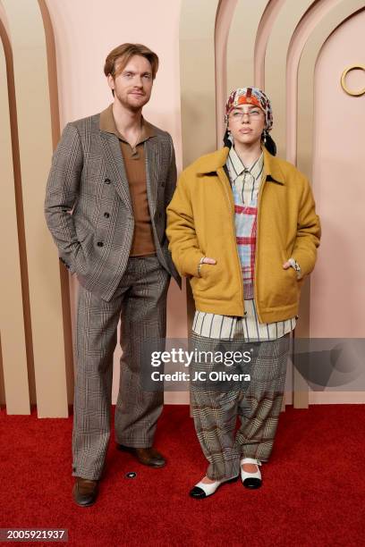 Finneas O'Connell and Billie Eilish attend the 96th Oscars Nominees Luncheon at The Beverly Hilton on February 12, 2024 in Beverly Hills, California.