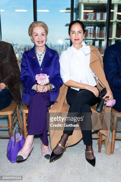 Carolina Herrera and Carolina Adriana Herrera attend the Carolina Herrera fashion show during New York Fashion Week: The Shows at the Continental...