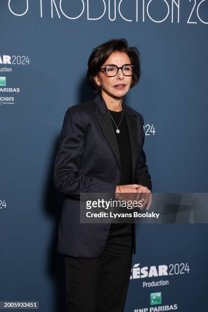 Rachida Dati attends the Producer's Dinner - Cesar Film Awards 2024 At l'Hotel Intercontinental on February 12, 2024 in Paris, France.