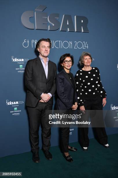 Guest, Rachida Dati and Véronique Cayla attend the Producer's Dinner - Cesar Film Awards 2024 At l'Hotel Intercontinental on February 12, 2024 in...