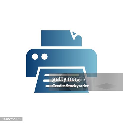 Printer and Printing Inks Gradient Solid Icon Printer and Printing Inks Gradient Solid Icon