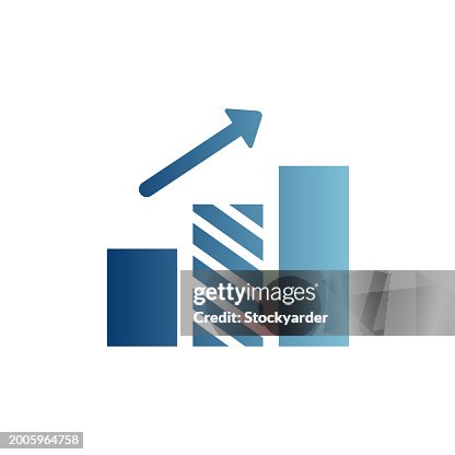 Growth Capacity Gradient Solid Icon Growth Capacity Gradient Solid Icon