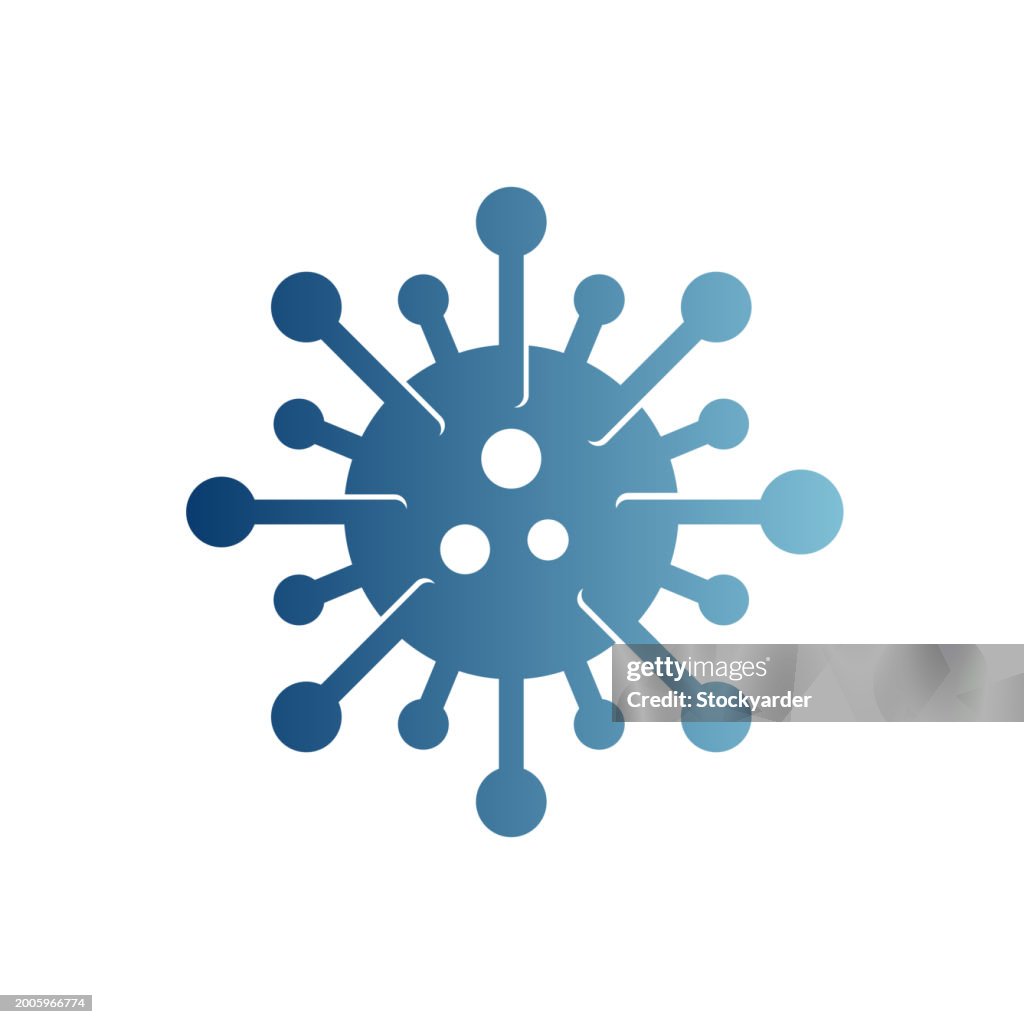 Virus Gradient Solid Icon