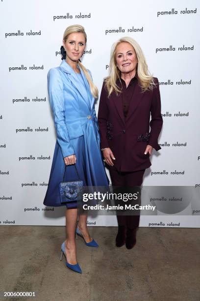 Nicky Hilton Rothschild and Pamella Roland attend the Pamella Roland fashion show during New York Fashion Week: The Shows at Starrett-Lehigh Building...