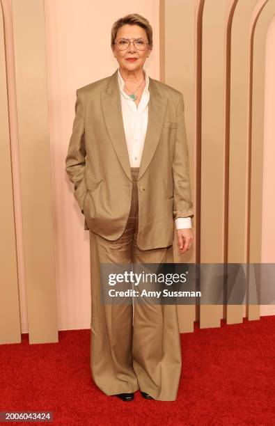 Annette Bening attends the 96th Oscars Nominees Luncheon at The Beverly Hilton on February 12, 2024 in Beverly Hills, California.