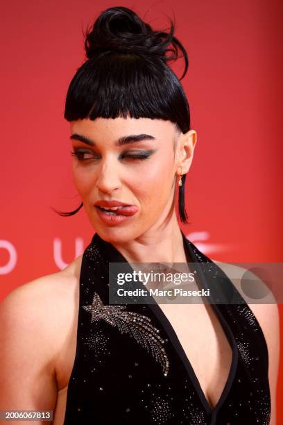 Souheila Yacoub attends the "Dune 2" Premiere at Le Grand Rex on February 12, 2024 in Paris, France.