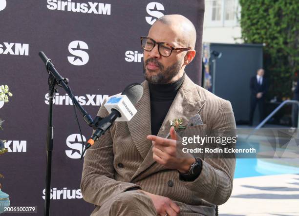 Cord Jefferson speaks during the SiriusXM's The Jess Cagle Show broadcast from The Oscar's Nominees Luncheon on February 12, 2024 in Los Angeles,...