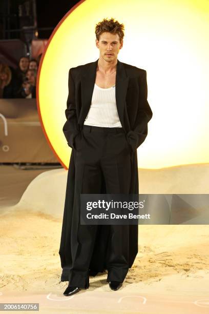 Austin Butler attends the World Premiere of "Dune: Part Two" in Leicester Square on February 15, 2024 in London, England.