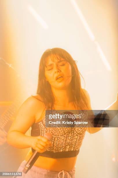 Alessandra performs onstage during her 'The Queen of Kings Tour' at La Maroquinerie on February 12, 2024 in Paris, France.
