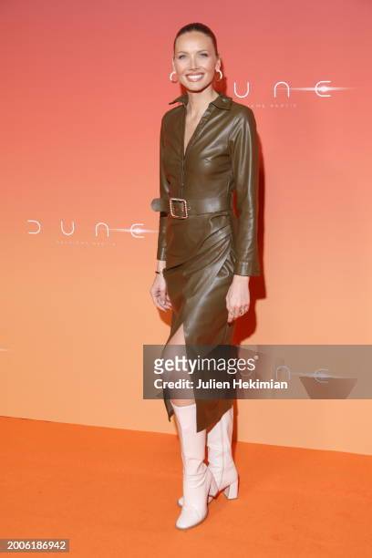 Amandine Petit attends the "Dune 2" Premiere at Le Grand Rex on February 12, 2024 in Paris, France.