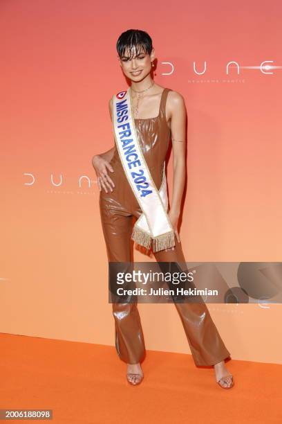 Eve Gilles attends the "Dune 2" Premiere at Le Grand Rex on February 12, 2024 in Paris, France.