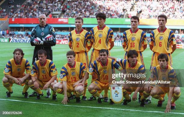 June 10: Romanian Team Group Bogdan Stelea, Dan Petrescu, Miodrag Belodedici, Gheorghe Mihali, Gheorghe Popescu, Florin Raducioiu, Dorinel Munteanu,...