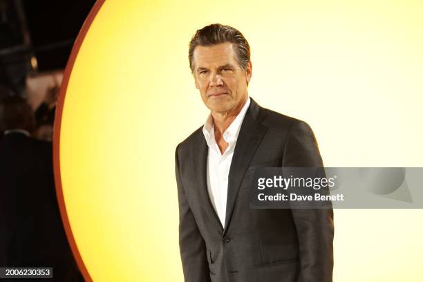 Josh Brolin attends the World Premiere of "Dune: Part Two" in Leicester Square on February 15, 2024 in London, England.