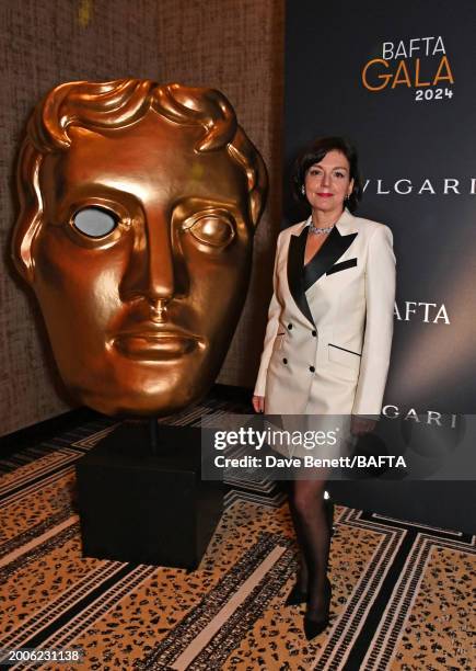 Jane Millichip attends the BAFTA Gala 2024, supported by Bulgari at The Peninsula Hotel on February 15, 2024 in London, England.