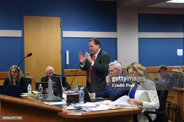 Attorney Craig Gillen, representing David Schaffer speaks during a hearing in the case of the State of Georgia v. Donald John Trump at the Fulton...