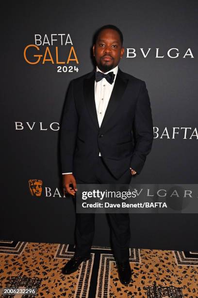 Aml Ameen attends the BAFTA Gala 2024, supported by Bulgari at The Peninsula Hotel on February 15, 2024 in London, England.