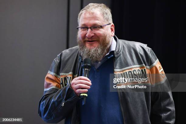 Piotr Cywinski, Auschwitz Museum director, attends Polish premier screening of Jonathan Glazer's historical drama film 'The Zone of Interest' at...