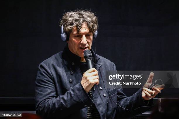 Jonathan Glazer, the director of historical drama film 'The Zone of Interest', attends Polish premier screening of his movie at Auschwitz-Birkenau...