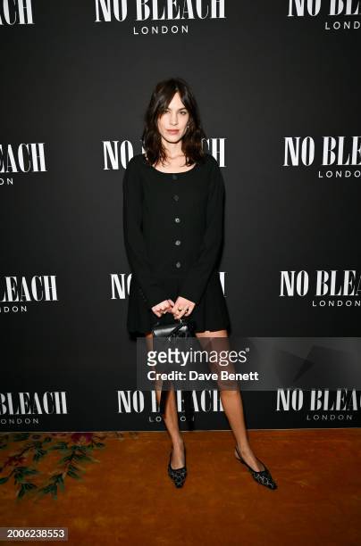 Alexa Chung attends the Bleach London VIP launch dinner at NoMad London on February 15, 2024 in London, England.