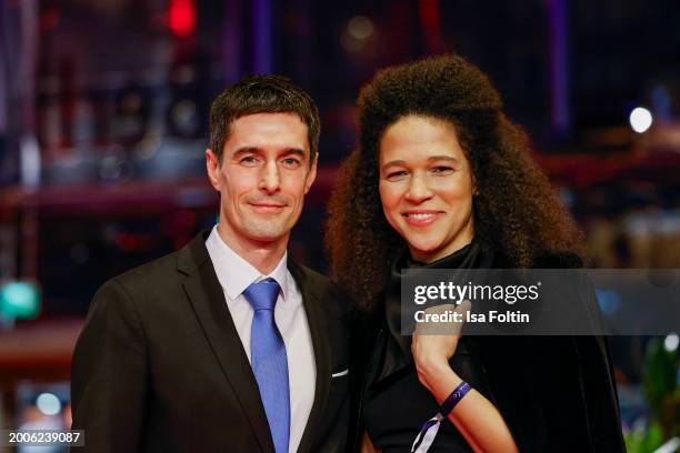 Marko Sasic and former professional soccer player Celia Sasic during the "Small Things Like These" premiere and Opening Red Carpet for the 74th...