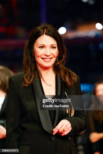 Iris Berben during the "Small Things Like These" premiere and Opening Red Carpet for the 74th Berlinale International Film Festival Berlin at...