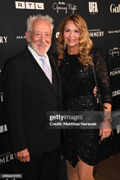 Dieter Hallervorden and his wife Christiane Zander attend the Berlin Opening Night 2024 during the 74th Berlinale International Film Festival Berlin...