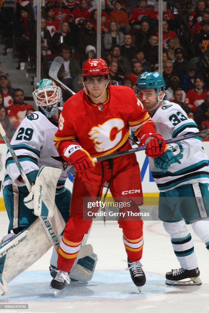 San Jose Sharks v Calgary Flames