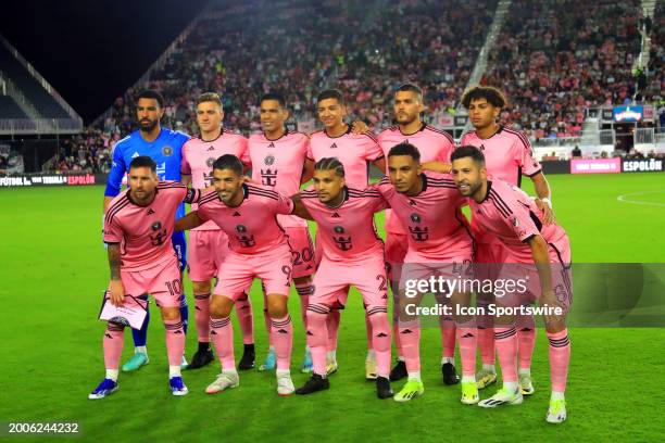 Inter Miami FC starting line up Goalie Drake Callender , DeAndre Yedlin , Tomas Aviles , Nicolas Freire , Jordi Alba , David Ruiz , Yannick Bright ,...