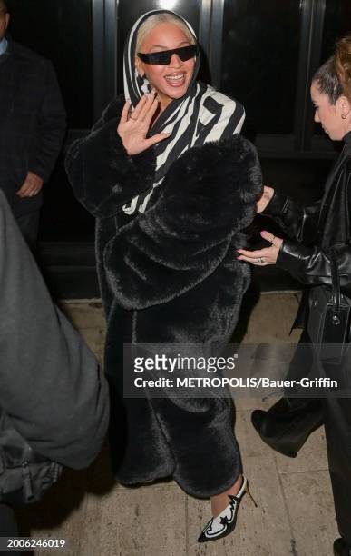 Beyonce is seen on February 15, 2024 in New York City.
