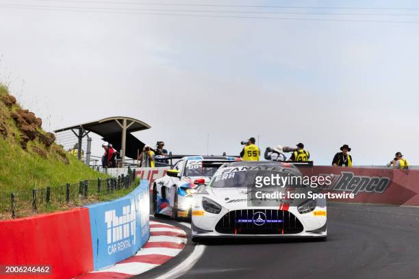 Car 130 Mercedes AMG Team GruppeM Racing Mercedes AMG GT3 A-Pro during Friday practice at the Repco Bathurst 12 Hour at the Mount Panorama Circuit on...
