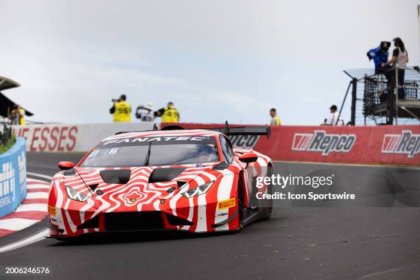 Car 93 Wall Racing Racing Lamborghini Huracan A.Deitz/D.Wall/T.D'Alberto/G.Denyer A-Sil during Friday practice at the Repco Bathurst 12 Hour at the...