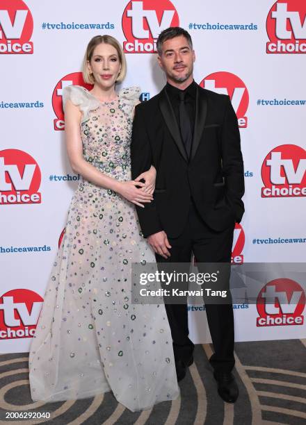 Katherine Ryan and Bobby Kootstra attend the TV Choice Awards 2024 at the Hilton Park Lane on February 12, 2024 in London, England.