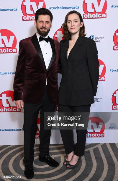 Laurence Rickard and Charlotte Ritchie attend the TV Choice Awards 2024 at the Hilton Park Lane on February 12, 2024 in London, England.